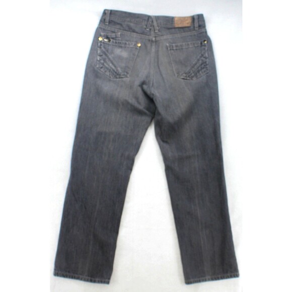 AKADEMIKS Jeans Men's Size 34x31 Grey Cotton Streetwear 6 pockets Denim Pants - Picture 7 of 7